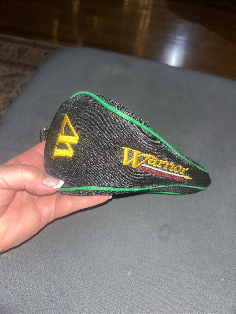 Warrior Black and Green Golf Club Headcover